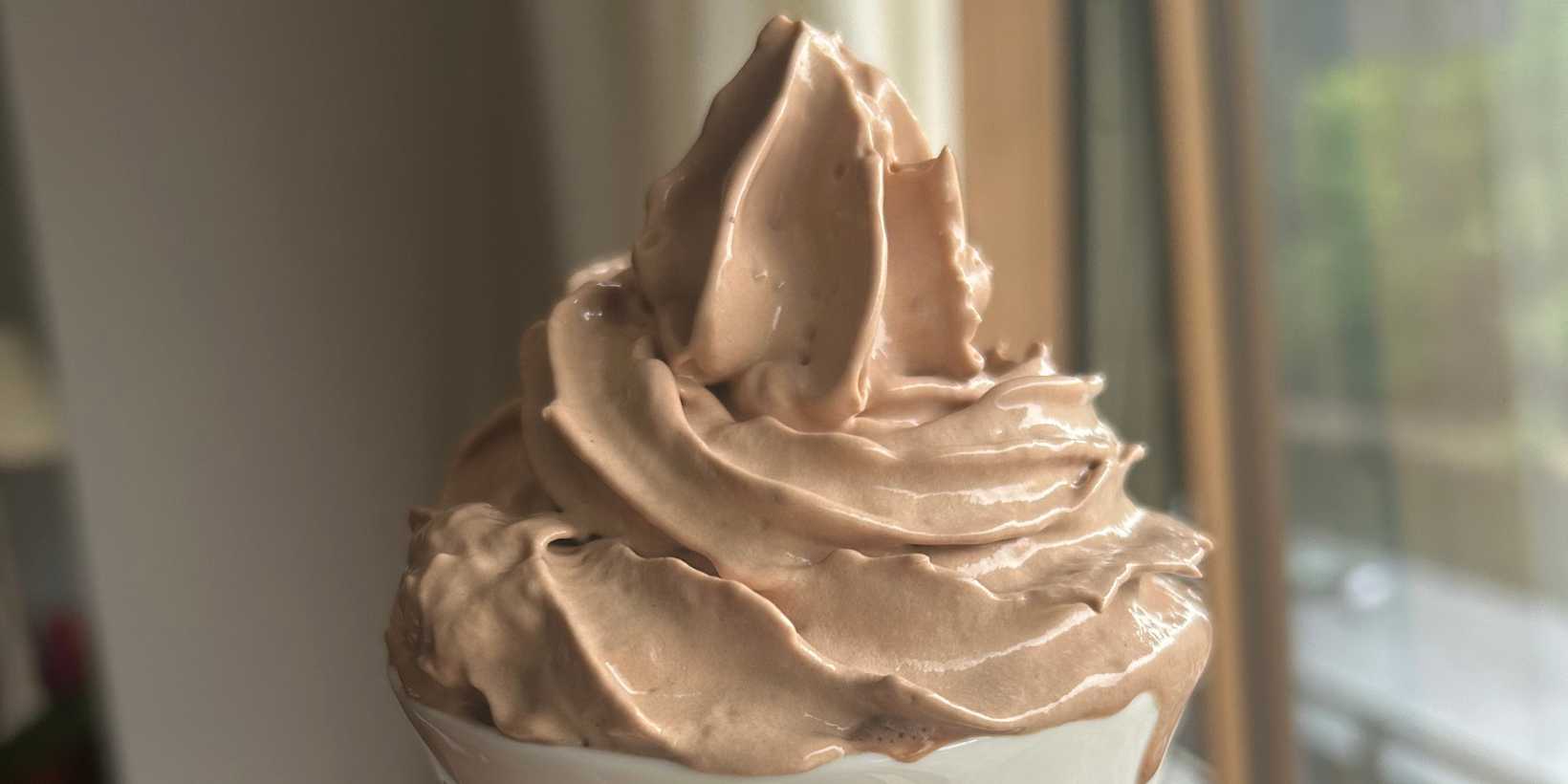 Perfect Chocolate Whipped Cream at Home