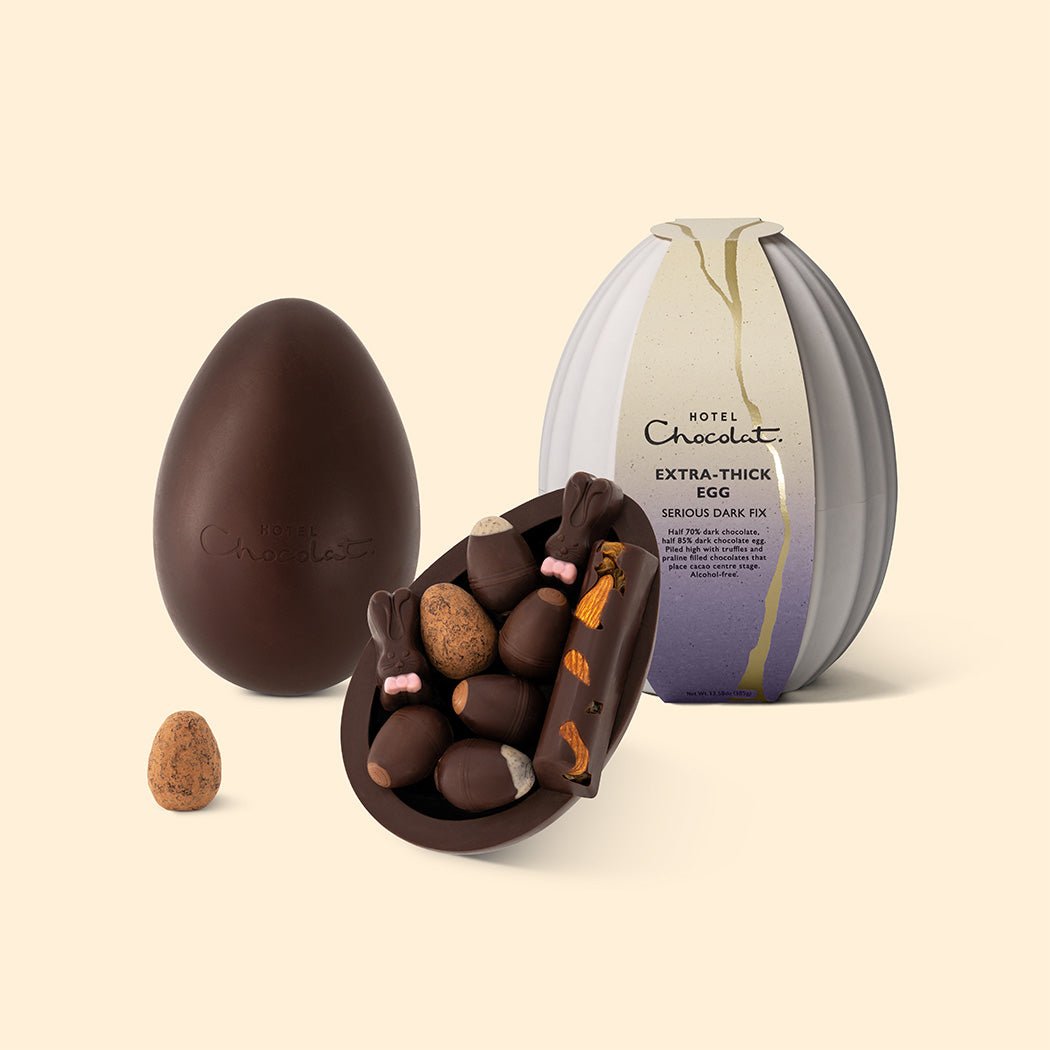 Extra - Thick Easter Egg – Serious Dark Fix - Hotel Chocolat - Hotel Chocolat