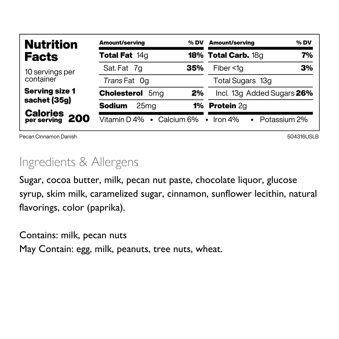 Pecan Cinnamon Danish Hot Chocolate Flakes - Hotel Chocolat - Hotel Chocolat