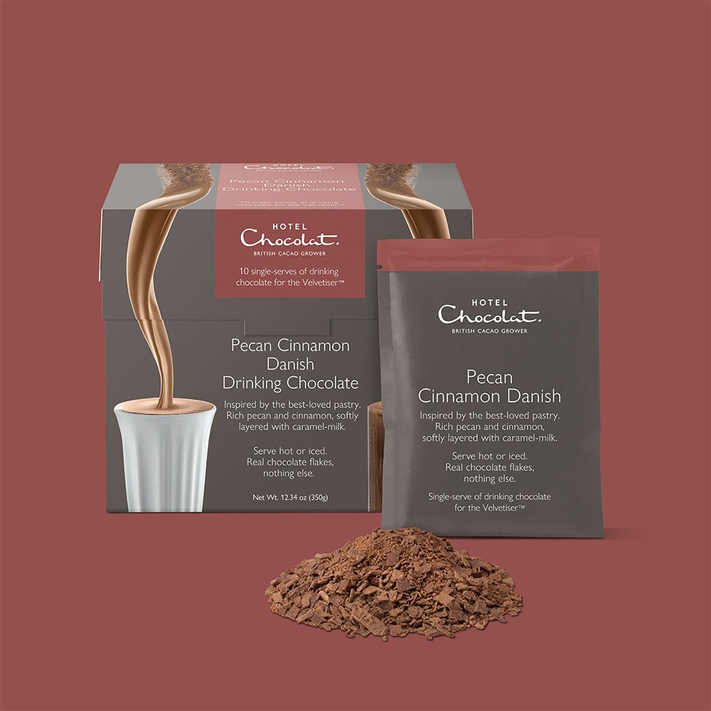 Pecan Cinnamon Danish Hot Chocolate Flakes - Hotel Chocolat - Hotel Chocolat