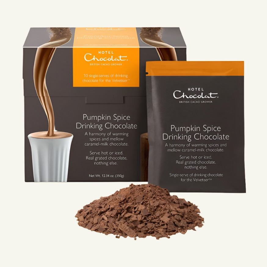 Pumpkin Spice Hot Chocolate Flakes - Velvetiser - by Hotel Chocolat