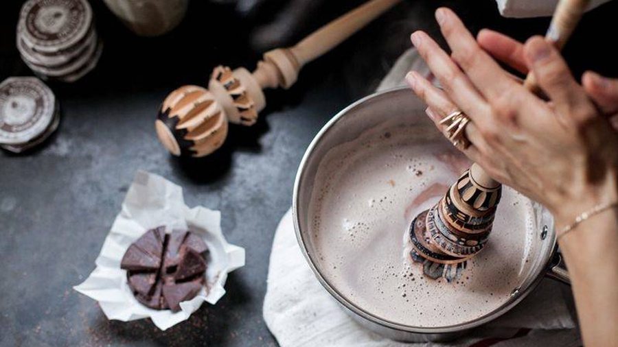 Traditional hot chocolate making with a molinillo | Hotel Chocolat