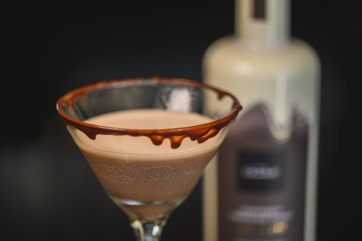 Chocolate Martini Cocktail with Hotel Chocolat Velvetised Cream Liqueur