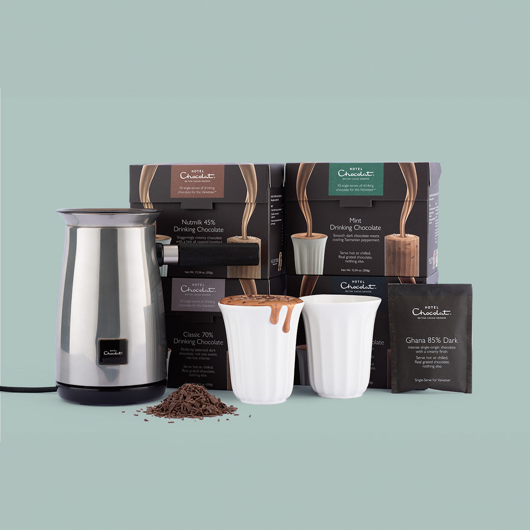 Velvetiser Starter Kit - Velvetiser - Platinum - Seriously Dark - by Hotel Chocolat