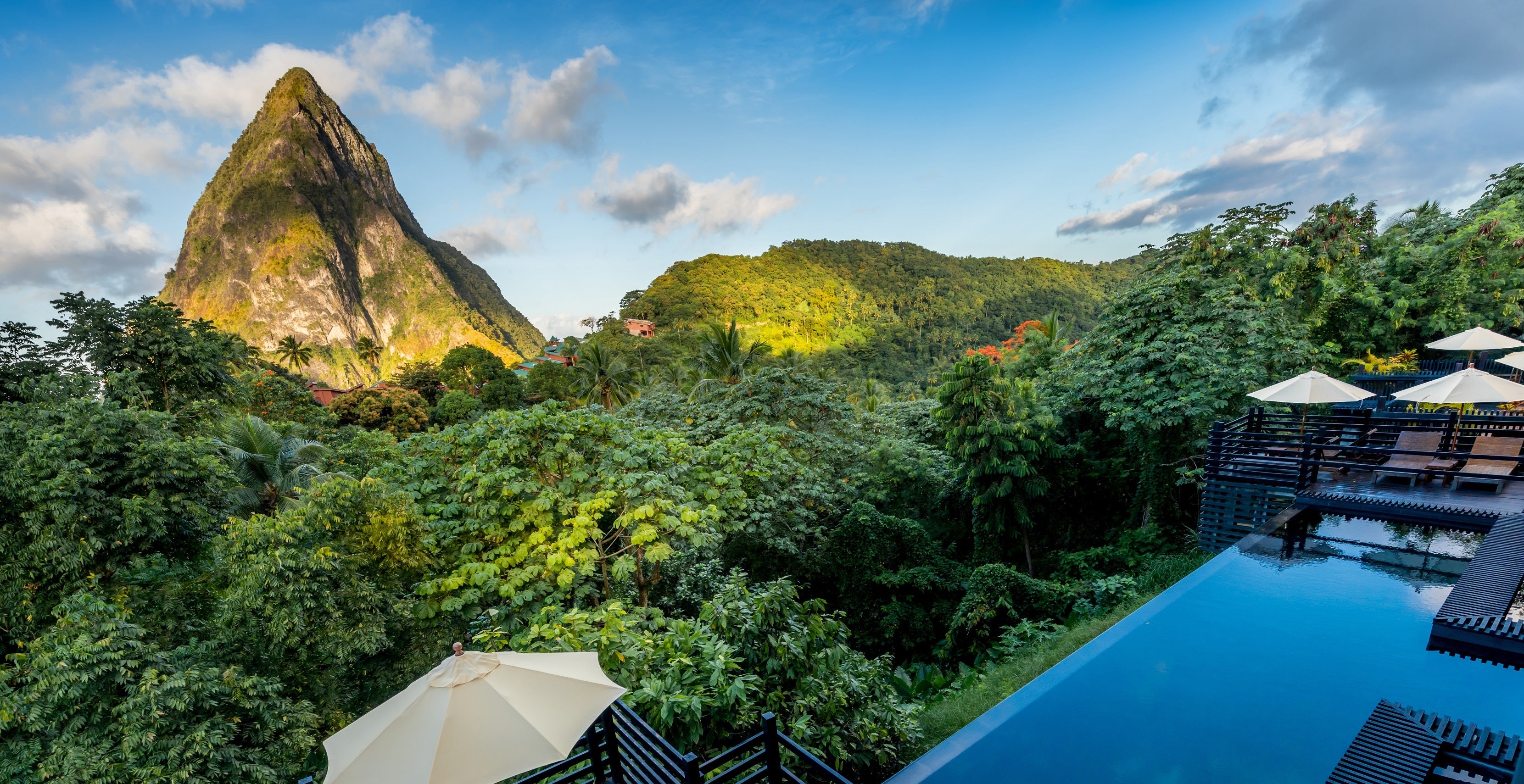Saint Lucia Piton View from Hotel Chocolat Hotel