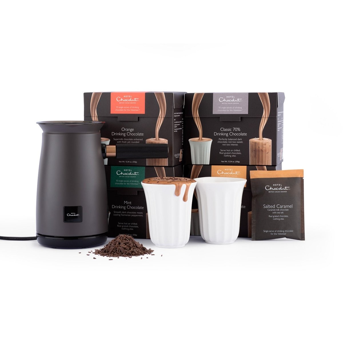 Hotel Chocolat Velvetiser ベルベタイザー グレー Velvetiser Hot Chocolate Maker | Hotel Chocolat USA