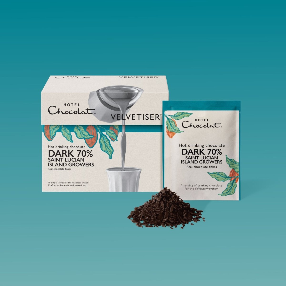 Dark 70% Saint Lucian Hot Chocolate - Hotel Chocolat - Hotel Chocolat - Drinking Chocolate