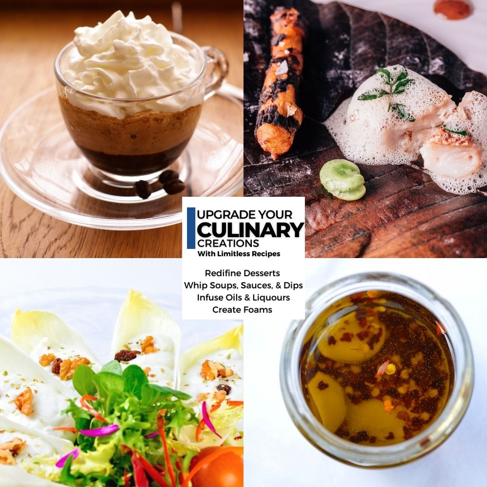 ICO Black Aluminum Whipped Cream Maker Dispenser (1 Pint/0.5L) - Hotel Chocolat - without Chargers - Impeccable-O - Whipper- Color