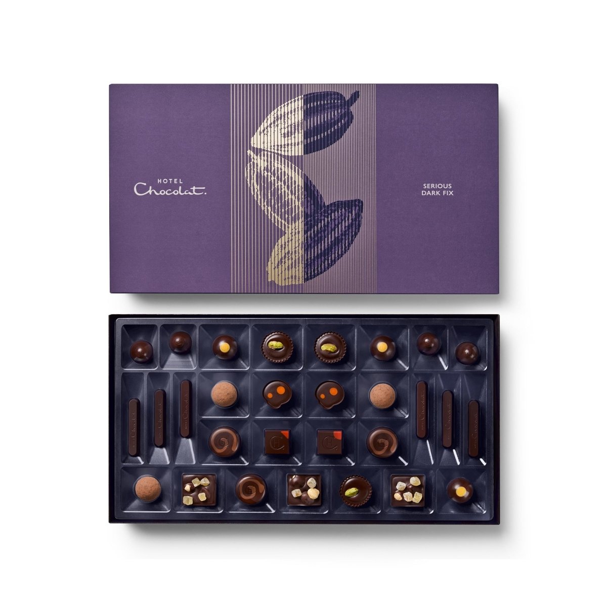 Serious Dark Fix 29 Pack - Hotel Chocolat - Hotel Chocolat - Boxed Selections