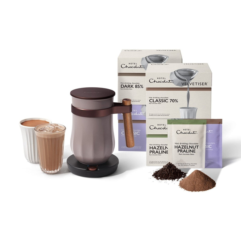 The Velvetiser Starter Kit - Pebble - Hotel Chocolat - Serious Dark Fix - Hotel Chocolat - Bundle
