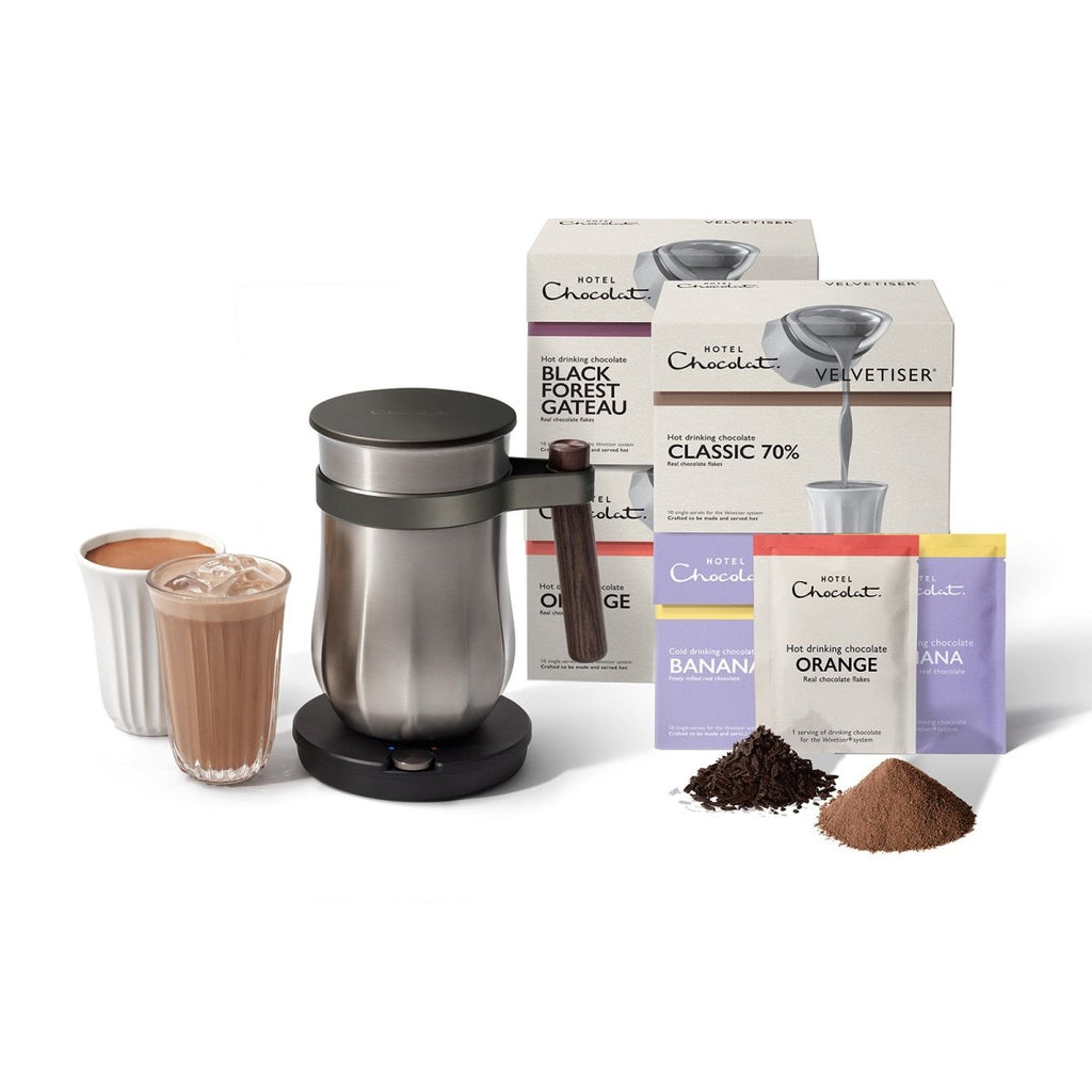 The Velvetiser Starter Kit - Pewter - Hotel Chocolat - Exuberantly Fruity - Hotel Chocolat - Bundle