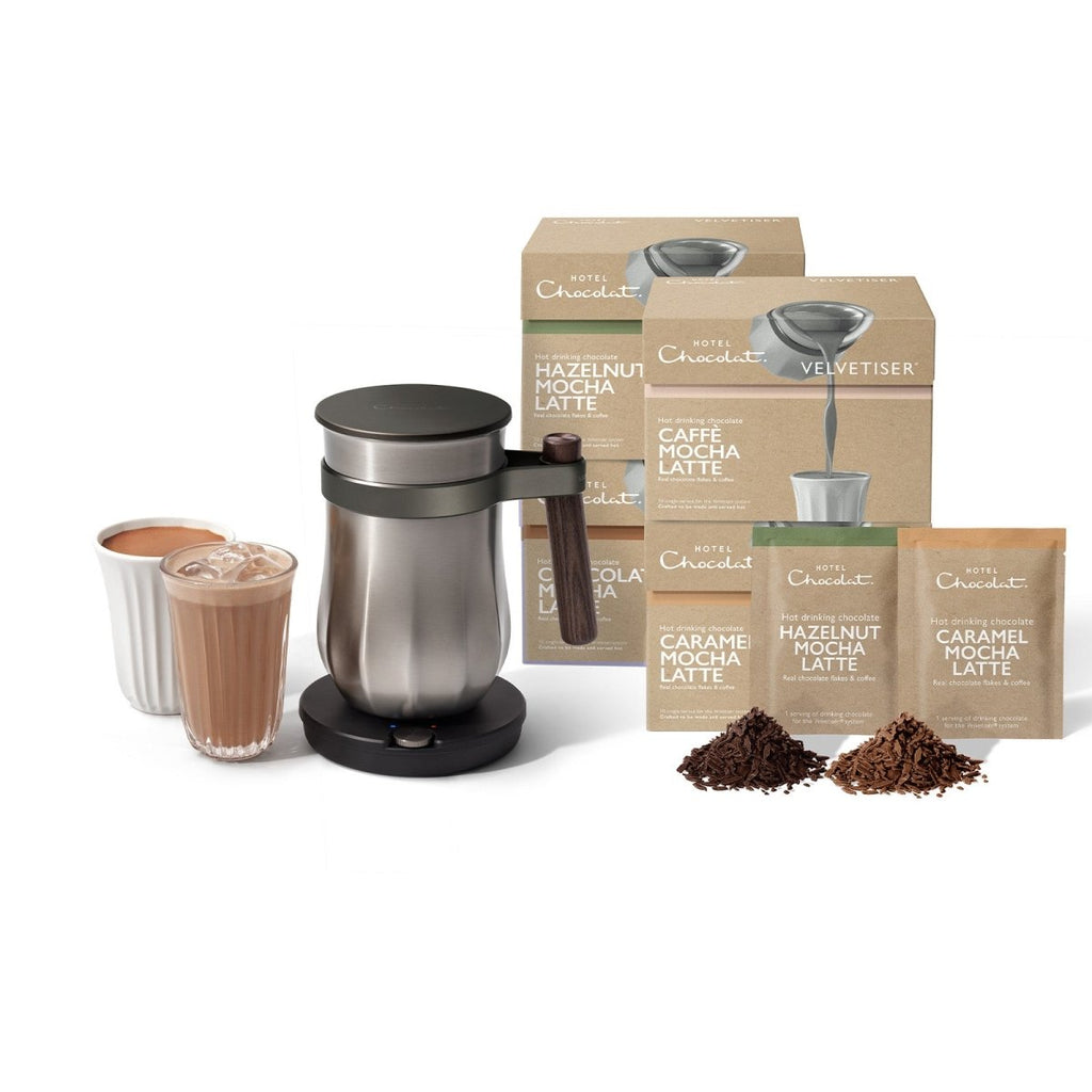 The Velvetiser Starter Kit - Pewter - Hotel Chocolat - Lattes and Mochas - Hotel Chocolat - Bundle