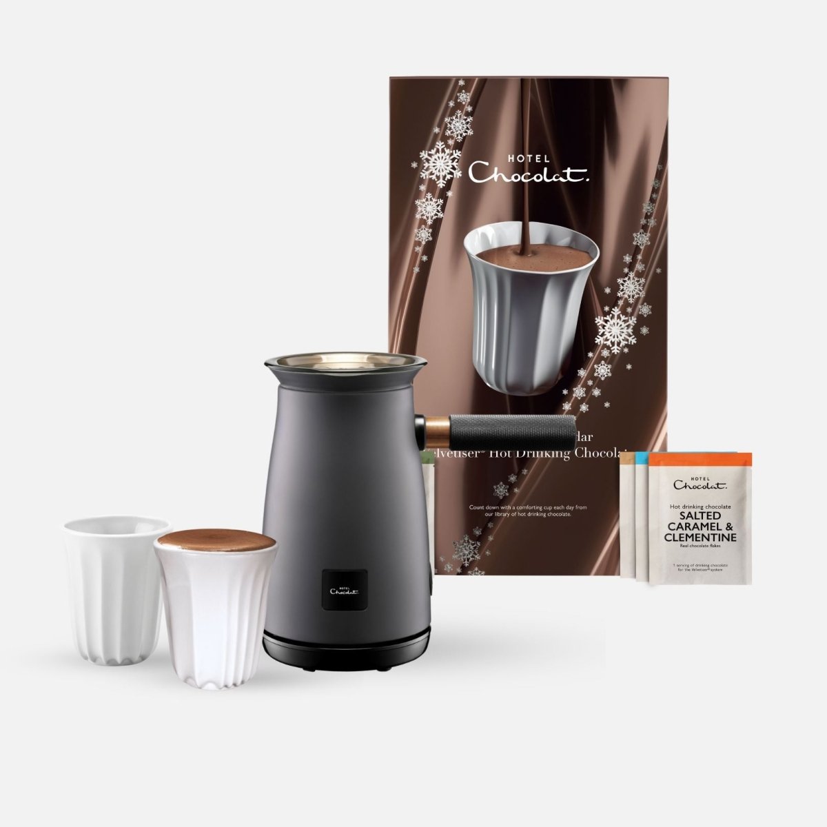 Velvetiser and Advent Calendar Bundle - Hotel Chocolat - Classic - Charcoal - Hotel Chocolat - Hot Chocolate Maker