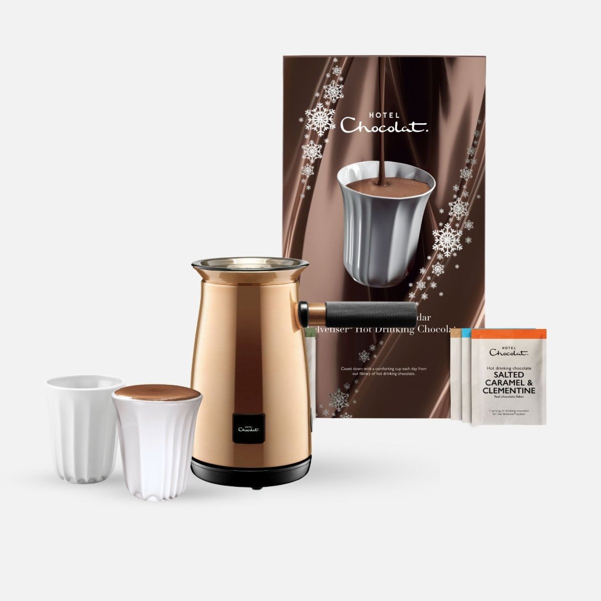 Velvetiser and Advent Calendar Bundle - Hotel Chocolat - Classic - Copper - Hotel Chocolat - Hot Chocolate Maker