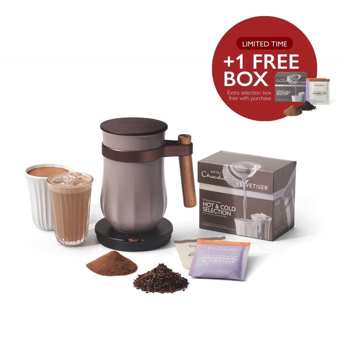 Velvetiser Intro Pack - Hotel Chocolat - Pebble - Hotel Chocolat - Hot Chocolate Maker