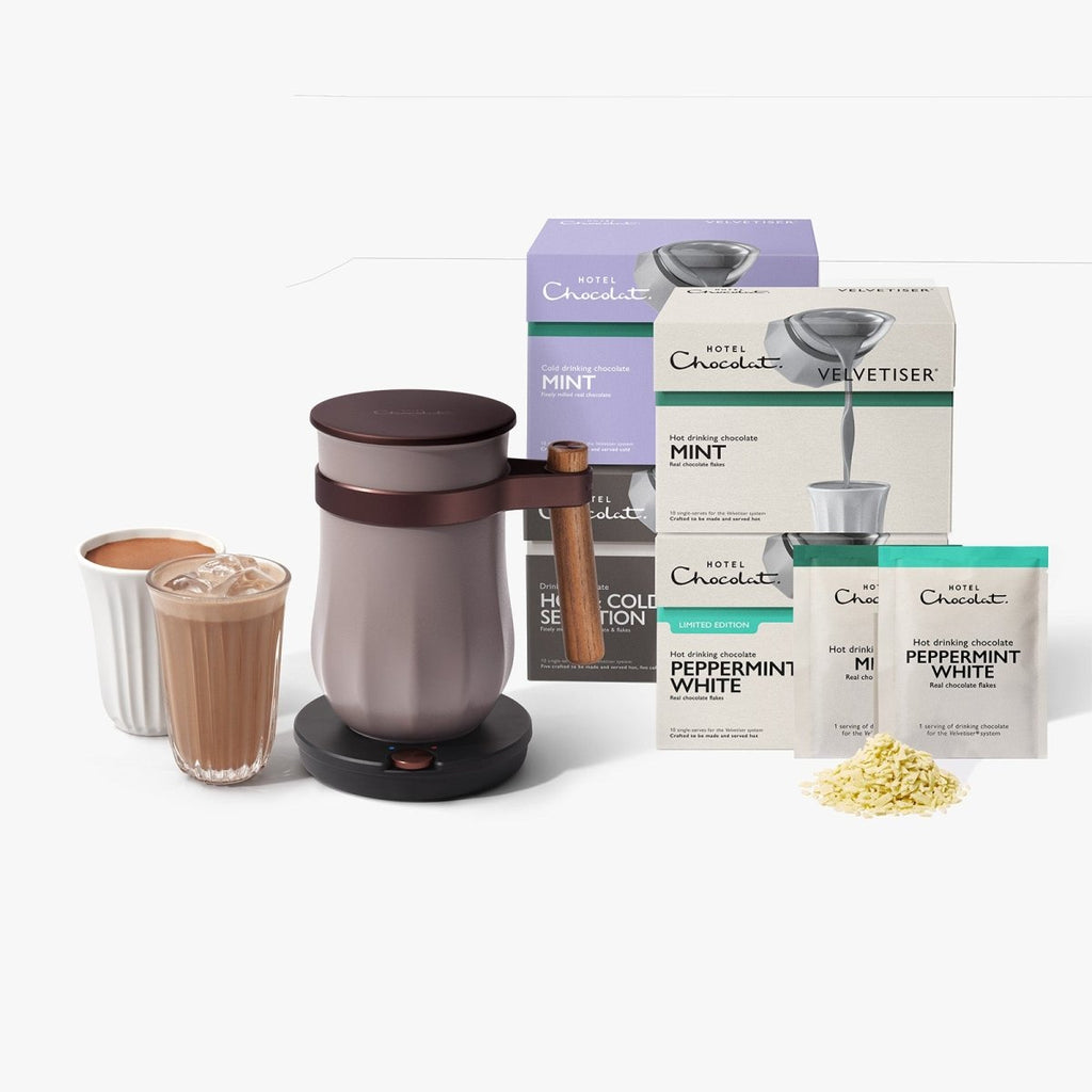 Velvetiser Starter Kit - All - New Pebble - Hotel Chocolat - Peppermint Collection - Hotel Chocolat - Hot Chocolate Maker
