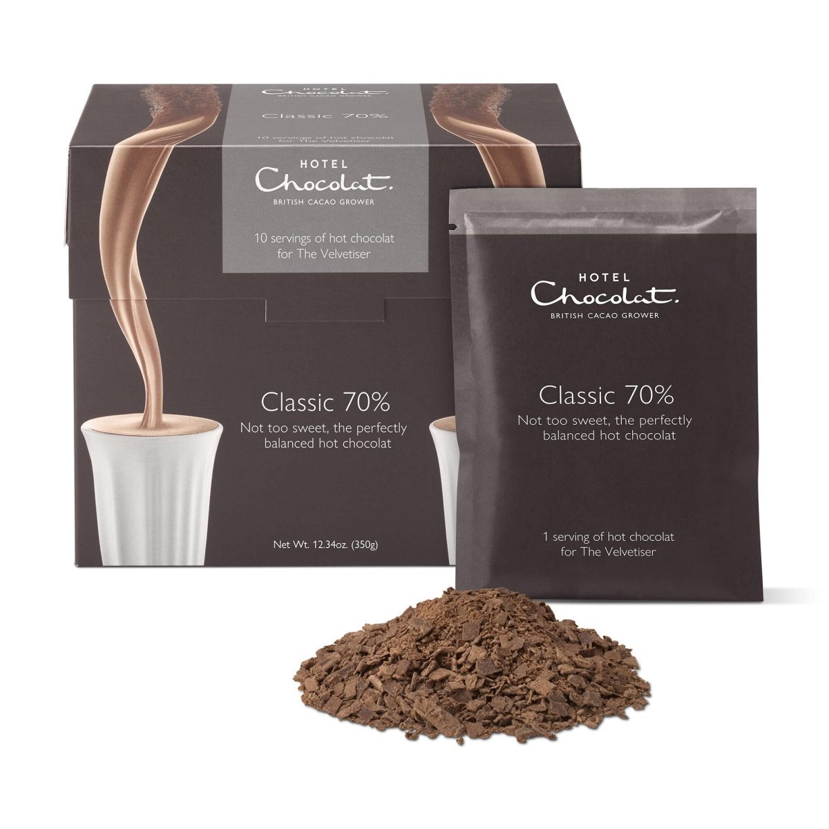 Classic 70% Hot Chocolate Flakes - Velvetiser - by Hotel Chocolat