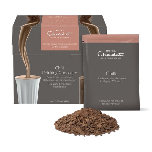Dark Chilli Hot Chocolate Flakes - Velvetiser - by Hotel Chocolat